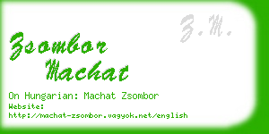 zsombor machat business card